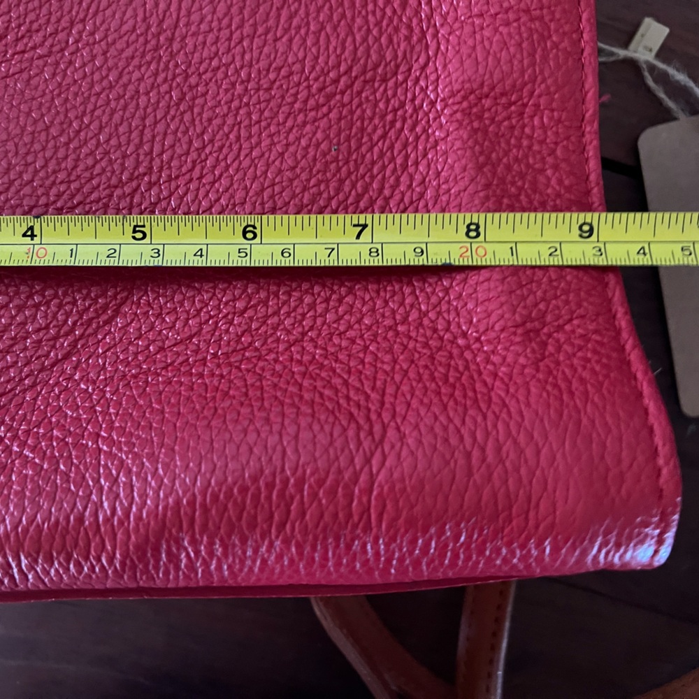 Valentina Red Leather Purse Crossbody Bag - Picture 5 of 8